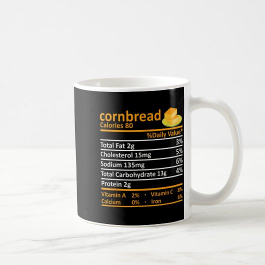 Mug Cornbread Nutrition Food Thanksgiving Costume Chri (Droite)