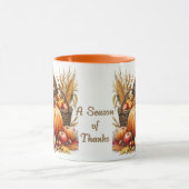 Mug Corne d'abondance Dinde Combo de Thanksgiving (Centre)