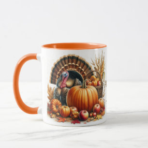 Mug Corne d'abondance Dinde Combo de Thanksgiving