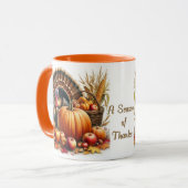 Mug Corne d'abondance Dinde Combo de Thanksgiving (Devant gauche)