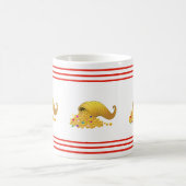 Mug Corne d'abondance & Rayures rouges (Centre)