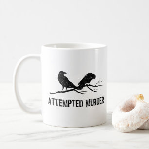 Mug Corneilles tentées de tuer Drôle Corneille Mème Oi