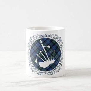 Mug Cornemuse Silhouette sur tartan