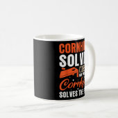 Mug Cornhole résout la plupart de mes problèmes Cornho (Devant droit)