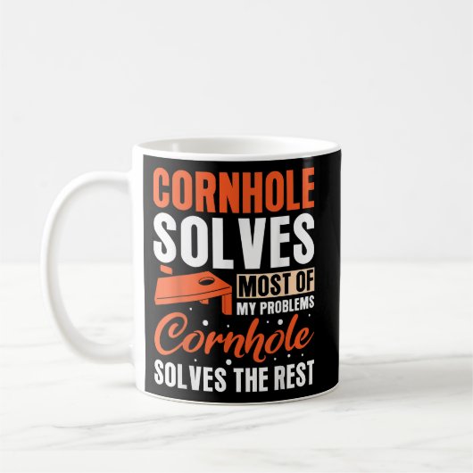 Mug Cornhole résout la plupart de mes problèmes Cornho (Gauche)