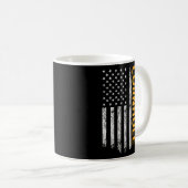 Mug Cornhole US Drapeau Cornhole Game Lovers Cadeau (Devant droit)