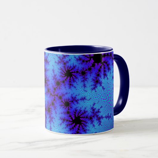 Mug Cornouailles bleues Personnalisées Bouchon de café (Devant droit)
