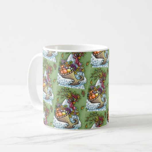 MUG CORNUCOPIA HEN, GRÂCE À LA RÉCOLTE DE CHUCHES (Devant gauche)