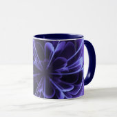 Mug Corolla Bleue Stimulée Pétales (Devant droit)
