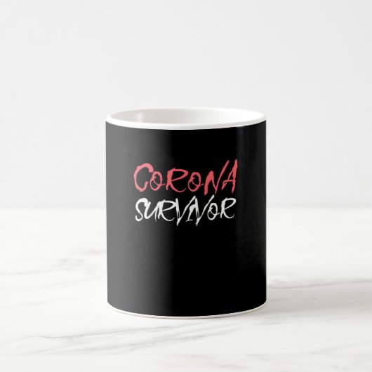 Mug Corona Virus Survivor - Conception de sensibilisat (Centre)