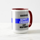 Mug Coroner adjoint du répondeur Dernier agréé (Devant droit)