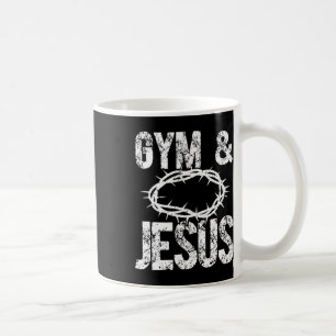 Mug Corps de bodybuilder chrétien Jésus et gym religie