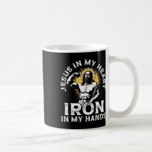 Mug Corps de bodybuilder chrétien Jésus et gym religie
