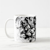 Mug Corps de Lanterne Noire - Noir et Blanc (Gauche)