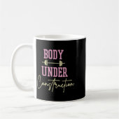 Mug Corps en construction drôle motivation sport (Gauche)