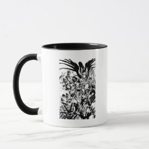 Mug Corps noirs de lanterne - noirs et blancs