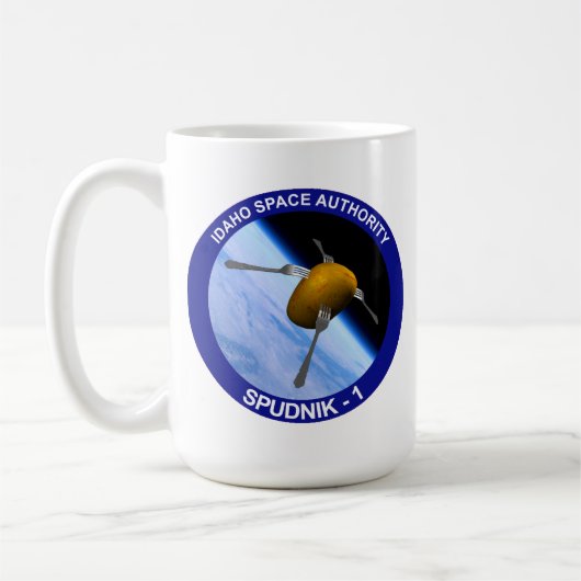 Mug Correctif de la mission satellite Idaho Spudnik (Gauche)