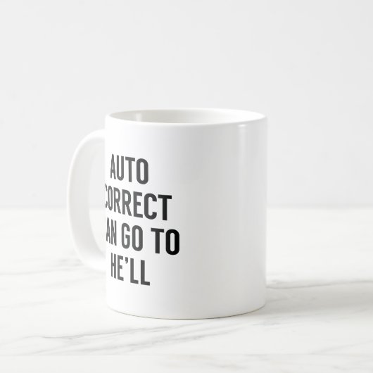 Mug Correction automatique Peuvent Aller à (Devant gauche)