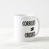 Mug Corrélation n'est pas égal Causation Geek (Devant droit)