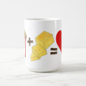 Mug Correspondance alimentaire classique Popcorn + Beu (Centre)