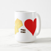 Mug Correspondance alimentaire classique Popcorn + Beu (Devant droit)