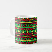 Mug Correspondance Kwanzaa Jaune Rouge Noir Vert (Devant gauche)