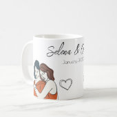 Mug Correspondance lesbienne personnalisée (Devant gauche)