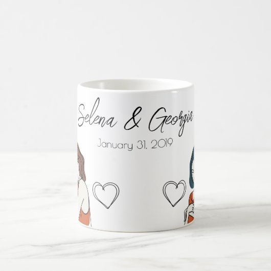 Mug Correspondance lesbienne personnalisée (Centre)