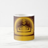 Mug Corridor de la banque dorée Finance dollar brillan (Centre)