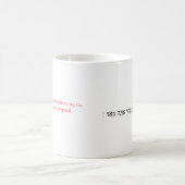 Mug corrigé de l'Évangile selon Jacques Obadia 1:2 (Centre)