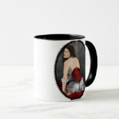 Mug Corse de velours rouge (Devant droit)
