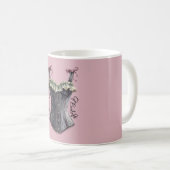 Mug Corset Bugundy Noir Vert (Devant droit)