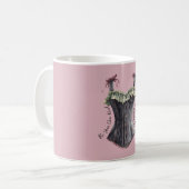 Mug Corset Bugundy Noir Vert (Devant gauche)