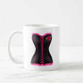 Mug Corset Noir Rose rose (Gauche)
