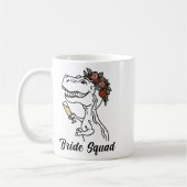 Mug Cortège de mariage de dinosaure Demoiselle d'honne (Gauche)