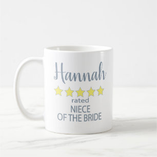 Mug Cortège de Mariage & de Noce 5 Étoiles Nièce de la