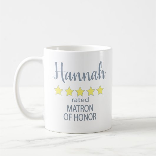 Mug Cortège de Mariage et de Noce 5 Étoiles Matrone d' (Gauche)