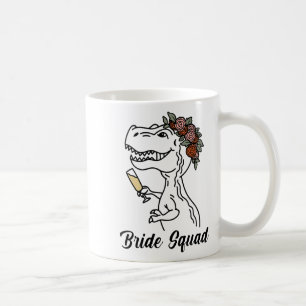 Mug Cortège de mariée dinosaure Demoiselle d'honneur E