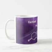 Mug Cortisol Hormone Formule chimique structurelle (Gauche)