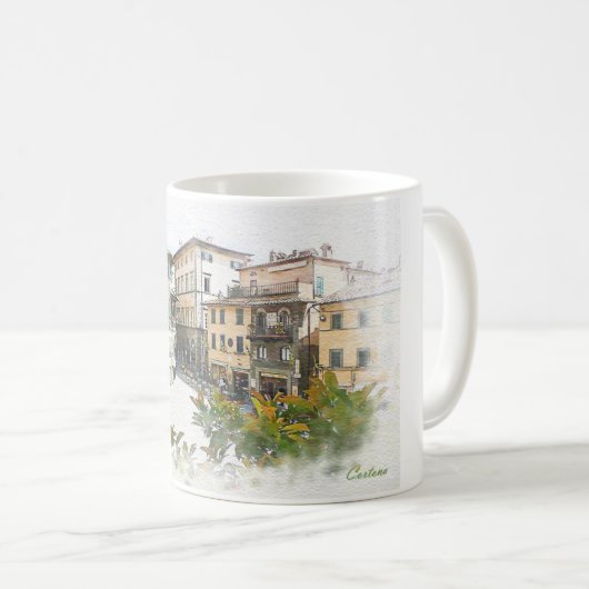Mug Cortona. L'Italie. La Toscane (Devant droit)