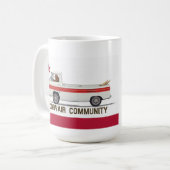 Mug Corvair Community California Rampy Flag (Devant gauche)