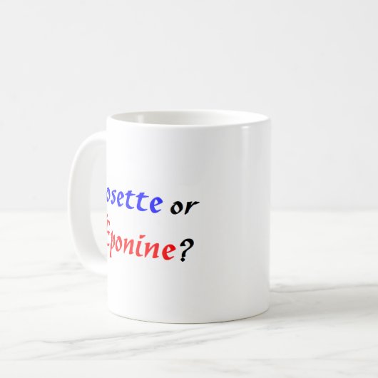 Mug cosette Les Misérables (Devant gauche)