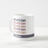 Mug Cosmetologue Esthéticien Personnalisé Beautician (Devant gauche)