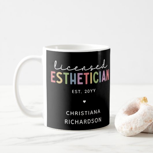 Mug Cosmetologue Esthétique Autorisé Sur Mesure (Avec donut)