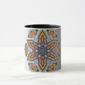 Mug Cosmic Blossom – Conception de Mandala Mystique (Centre)