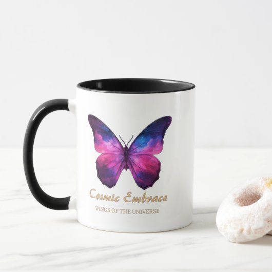 Mug Cosmic Butterfly Galaxy Wings (Avec donut)