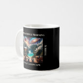 Mug Cosmic Coffee Morning – Surreal Galaxy Landscape (Devant gauche)