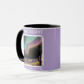 Mug Cosmic Desert Aurora • Retro Western Night Sky (Devant gauche)