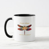 Mug Cosmic Dragonfly • Galaxy Wings & Nebula Trails (Gauche)
