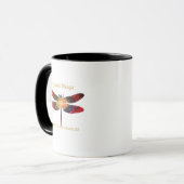 Mug Cosmic Dragonfly • Galaxy Wings & Nebula Trails (Devant gauche)